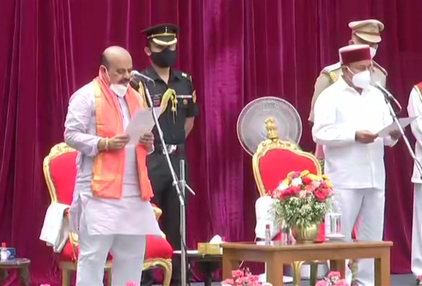 Basavaraj Bommai takes oath