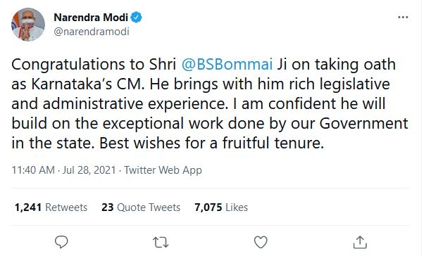 pm modi tweet