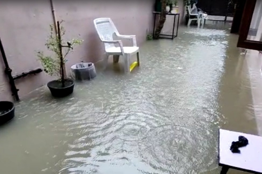 Water logging bjp mla sudhir Singla house