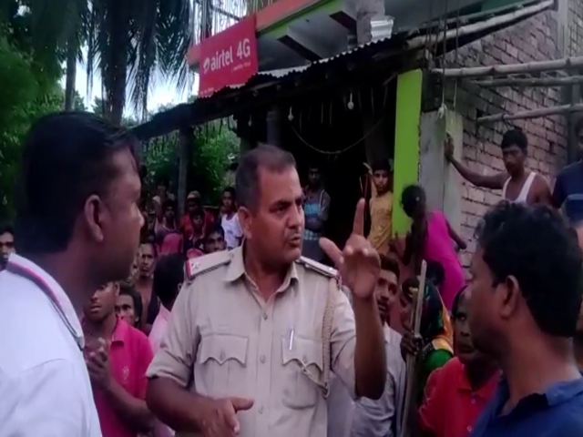 clash between police and public in sahibganj