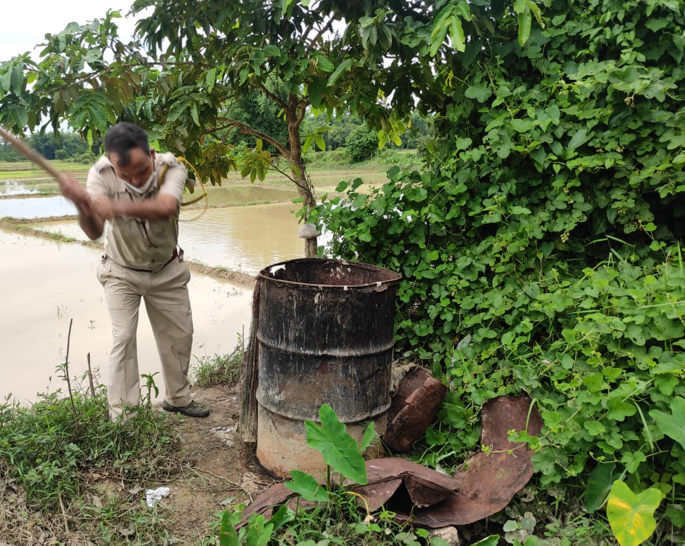 Illegal liquor destroyed at Amguri