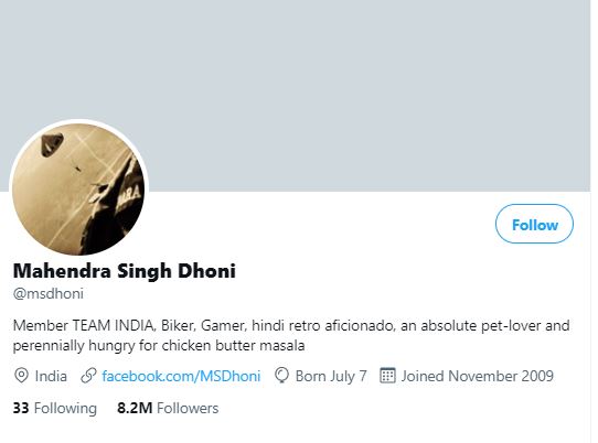 Twitter removes blue verified badge from MS Dhoni's account