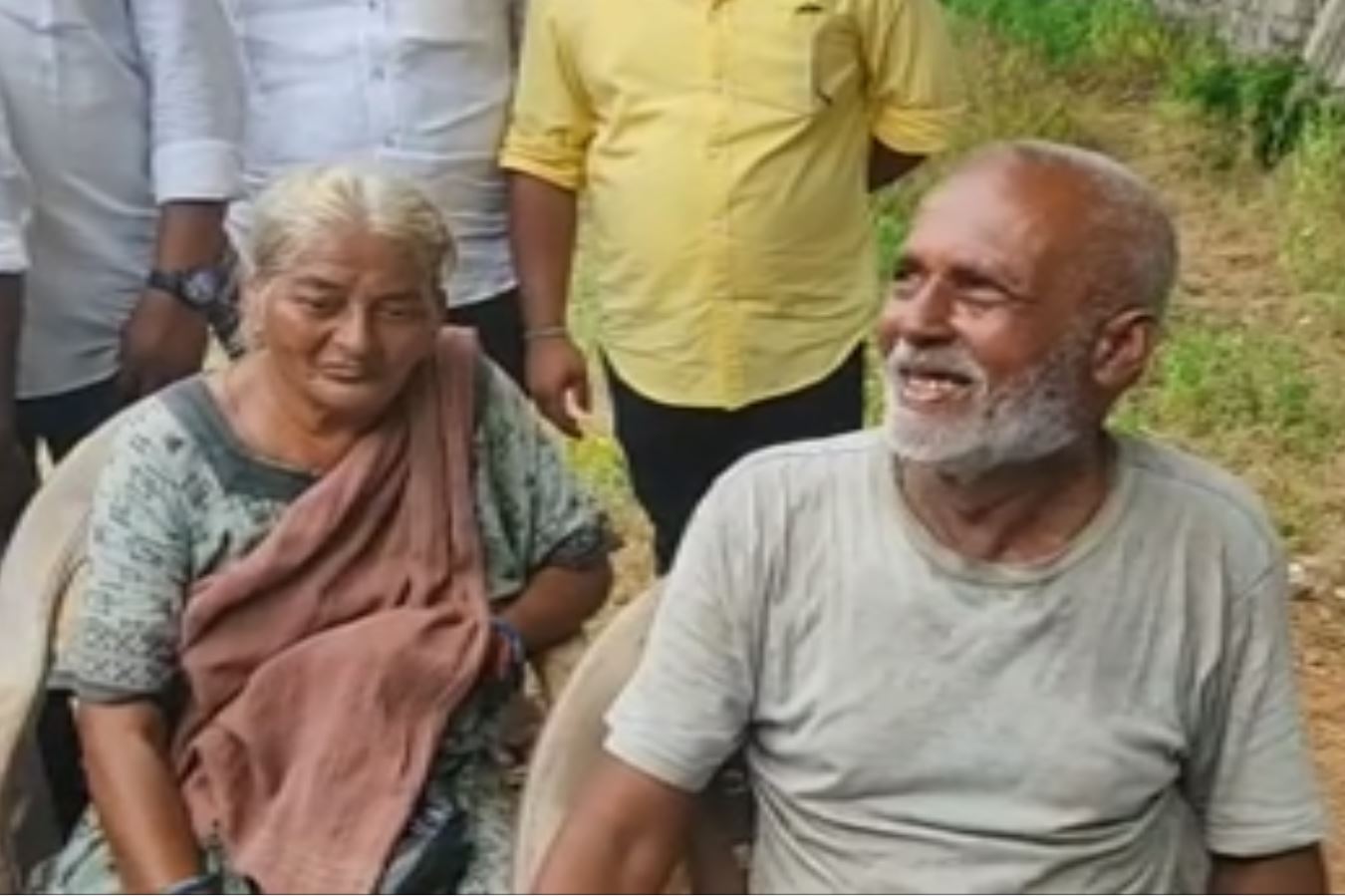 gujarat to tirupati walk elderly couple