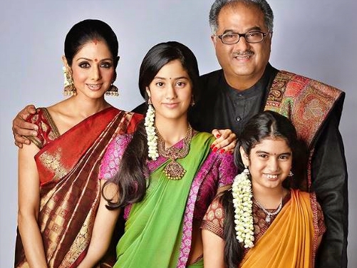 sridevi with family