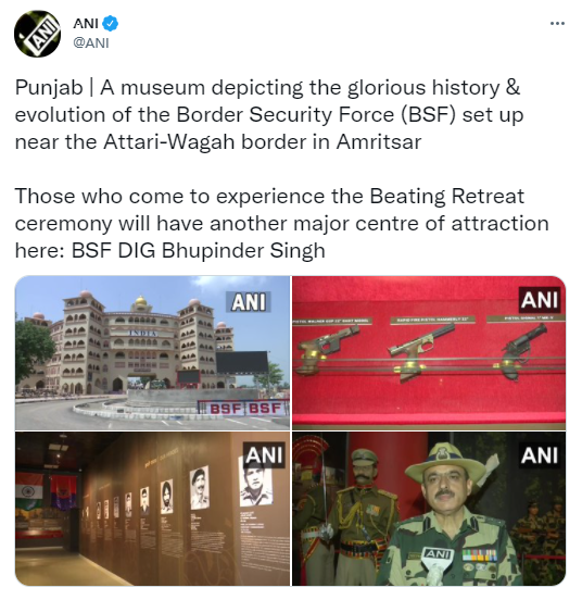 ਅਟਾਰੀ ਬਾਰਡਰ ’ਤੇ ਬਣਾਇਆ ਗਿਆ BSF ਦਾ Museum, ਇਹ ਹੈ ਖਾਸੀਅਤ