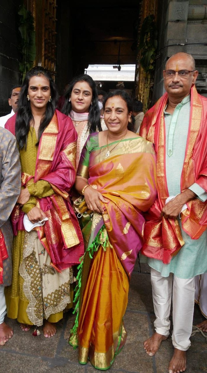 PV Sindhu about her parents