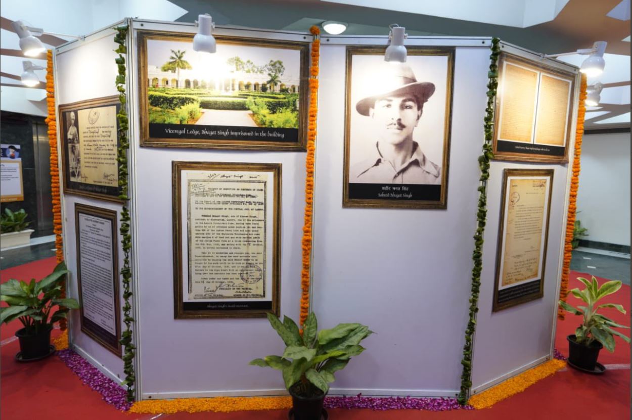 The exhibition titled 'Freedom Struggle in Delhi', was organised at Delhi Secretariat