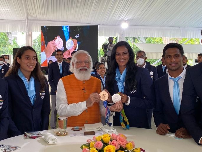 PM Modi's Felicitated tokyo olympians