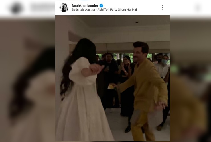 actor Anil Kapoor dances his heart out with daughter Rhea Kapoor