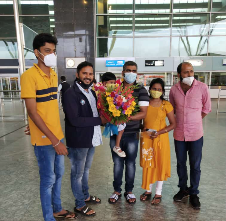 Kundapur Harish Bangera returned to Mother land after releasing from Saudi Prision