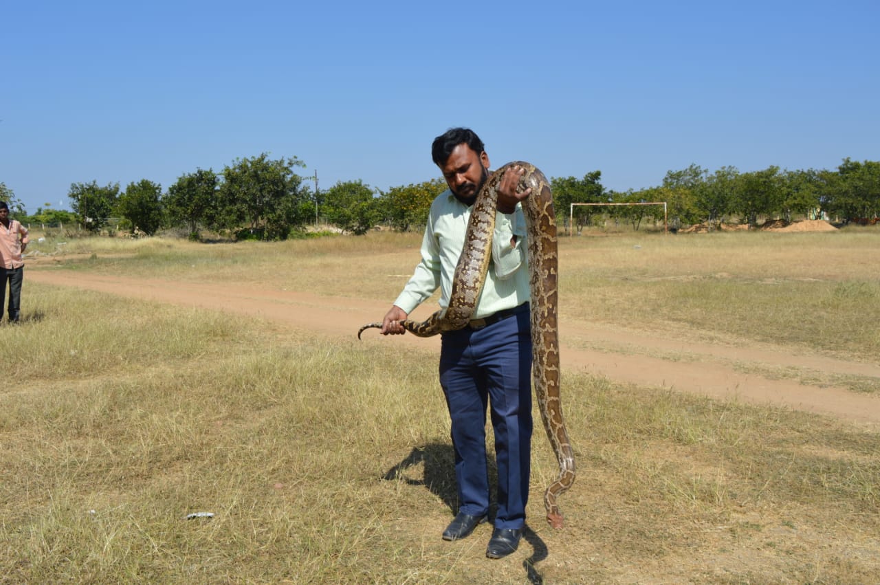 degree collage lecturer became a Defender of snakes in two Telegu states
