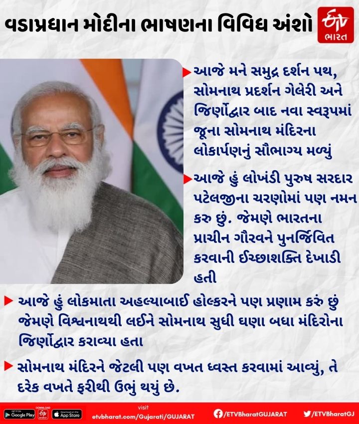 વડાપ્રધાન મોદીના ભાષણના અંશો