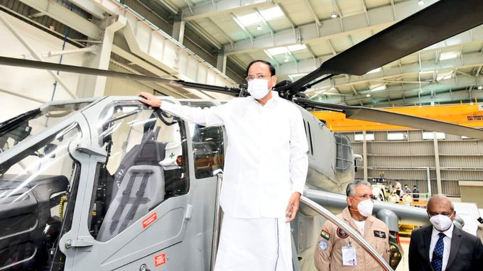 Venkaiah Naidu visits Hindustan Aeronautics Limited