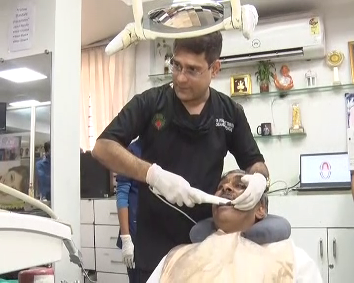 Doctor Prashant treating a patient