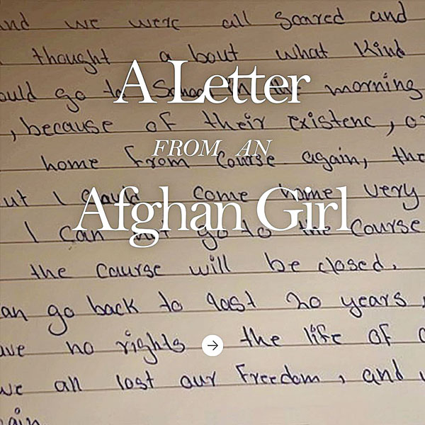 afghan girl letter to angelina jolie