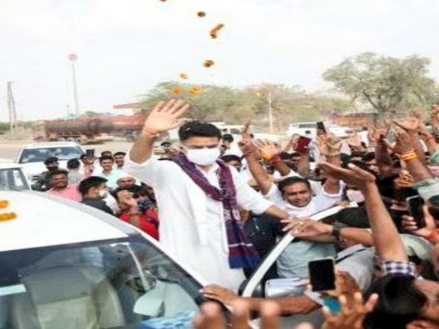 sachin pilot tour in Western Rajasthan