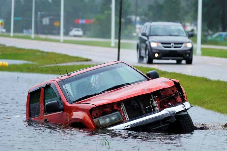 cars in hurricane ida