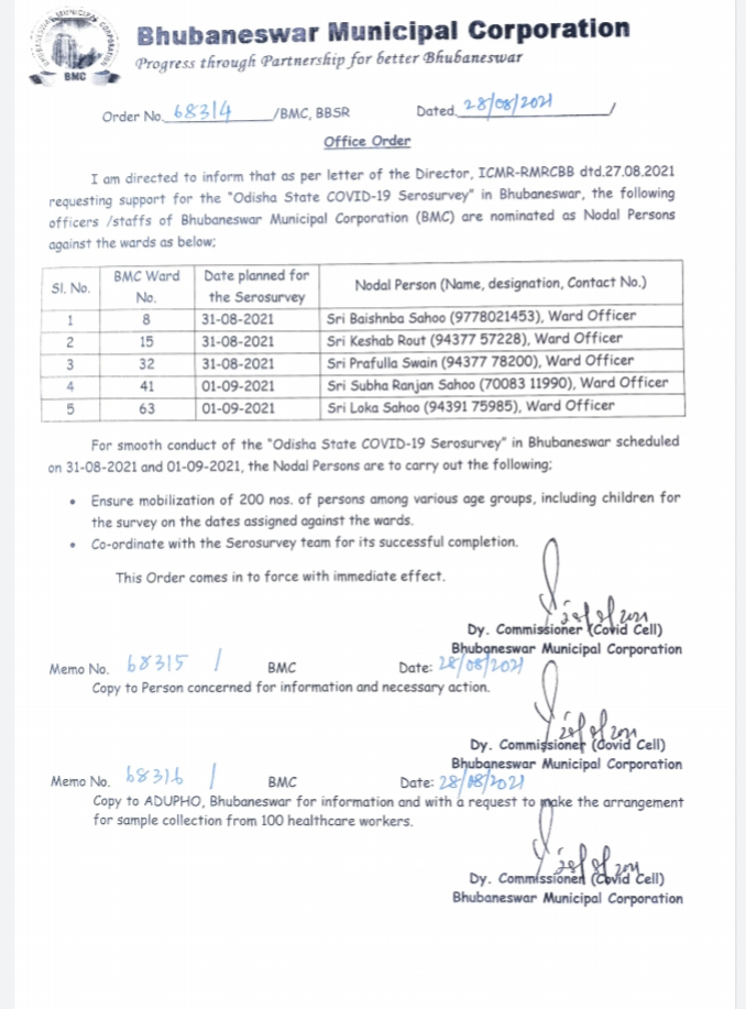 ରାଜଧାନୀର ୫ ଜୋନରେ ହେବ ସେରୋ ସର୍ଭେ