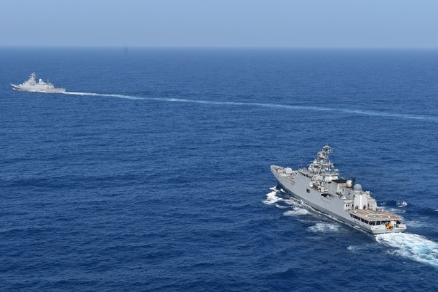 Indian Navy's maiden exercise with Algerian Navy
