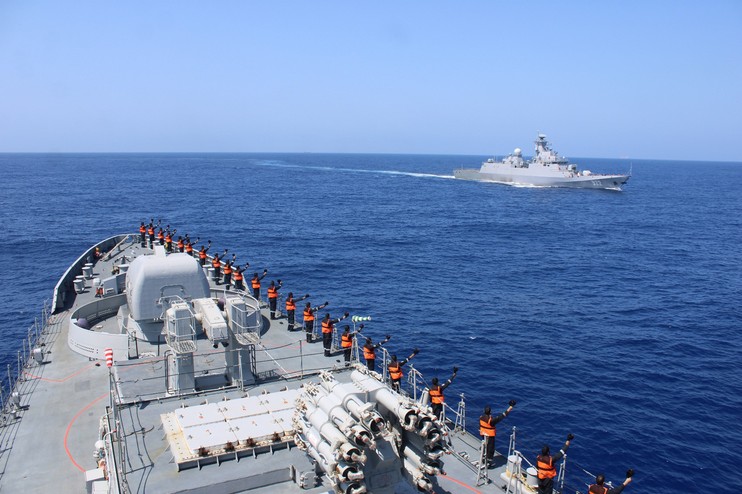 Indian Navy's maiden exercise with Algerian Navy