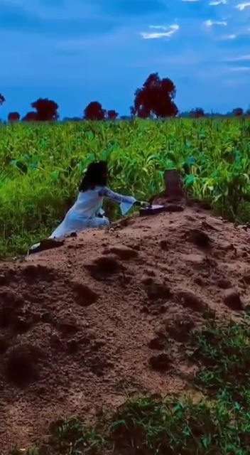 8 year old girl celebrating a birthday near her father's grave