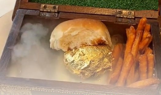 gold plated vada pav