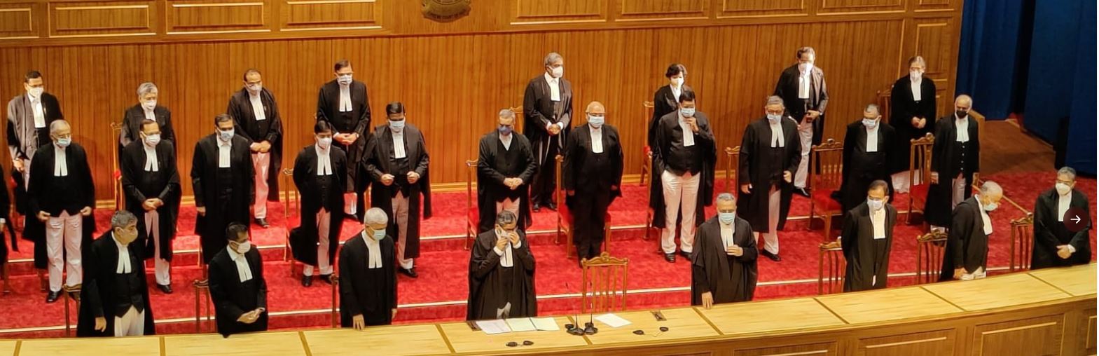 31 अगस्त को सुप्रीम कोर्ट के 9 न्यायाधीशों ने ली थी शपथ