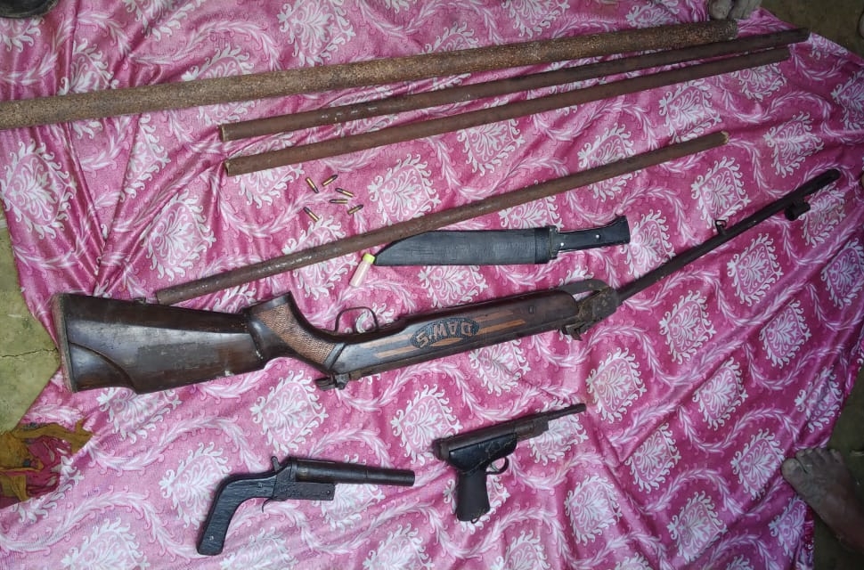 arms and ammunitions seized at karimganj
