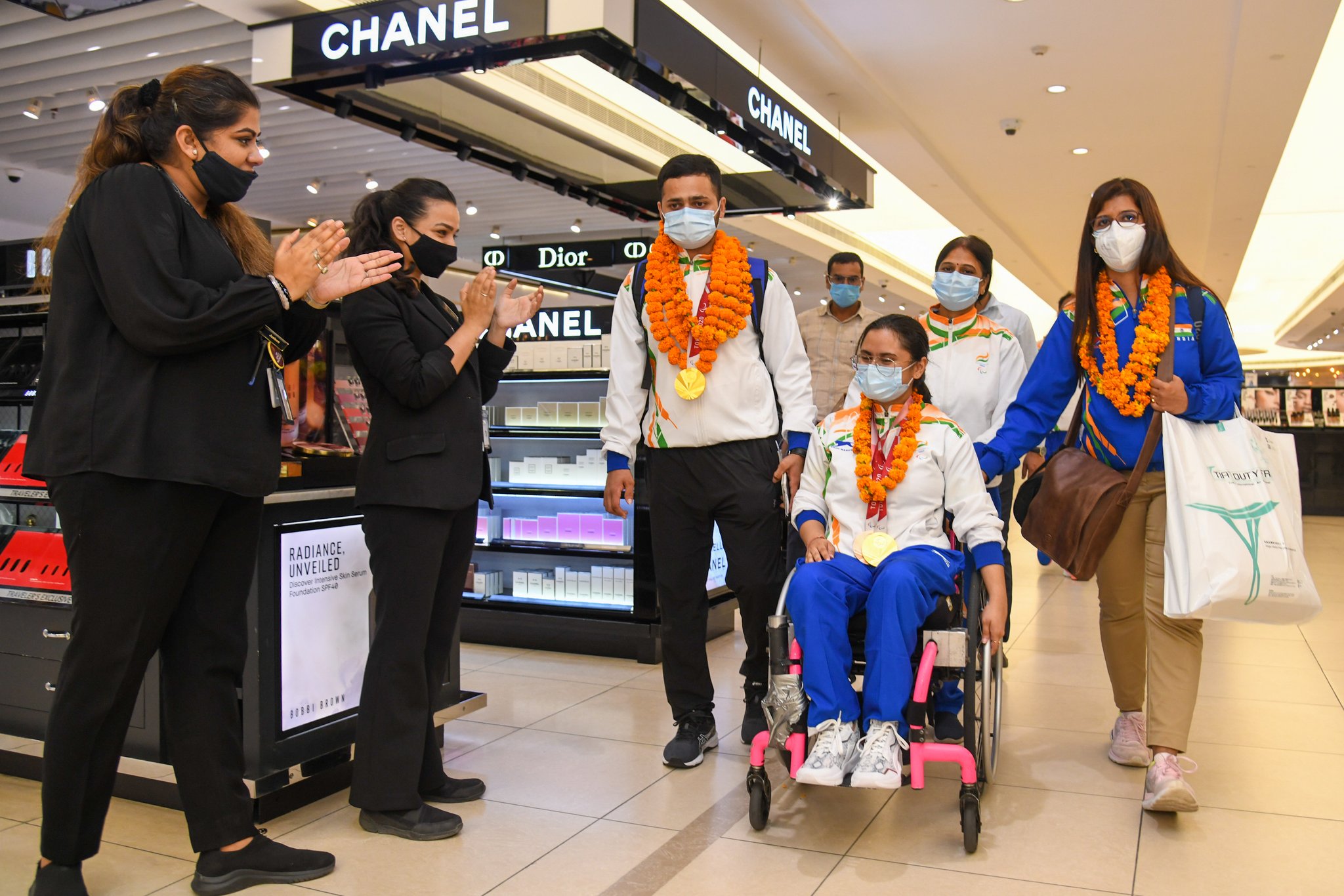 India's history-making Paralympians return to rousing reception