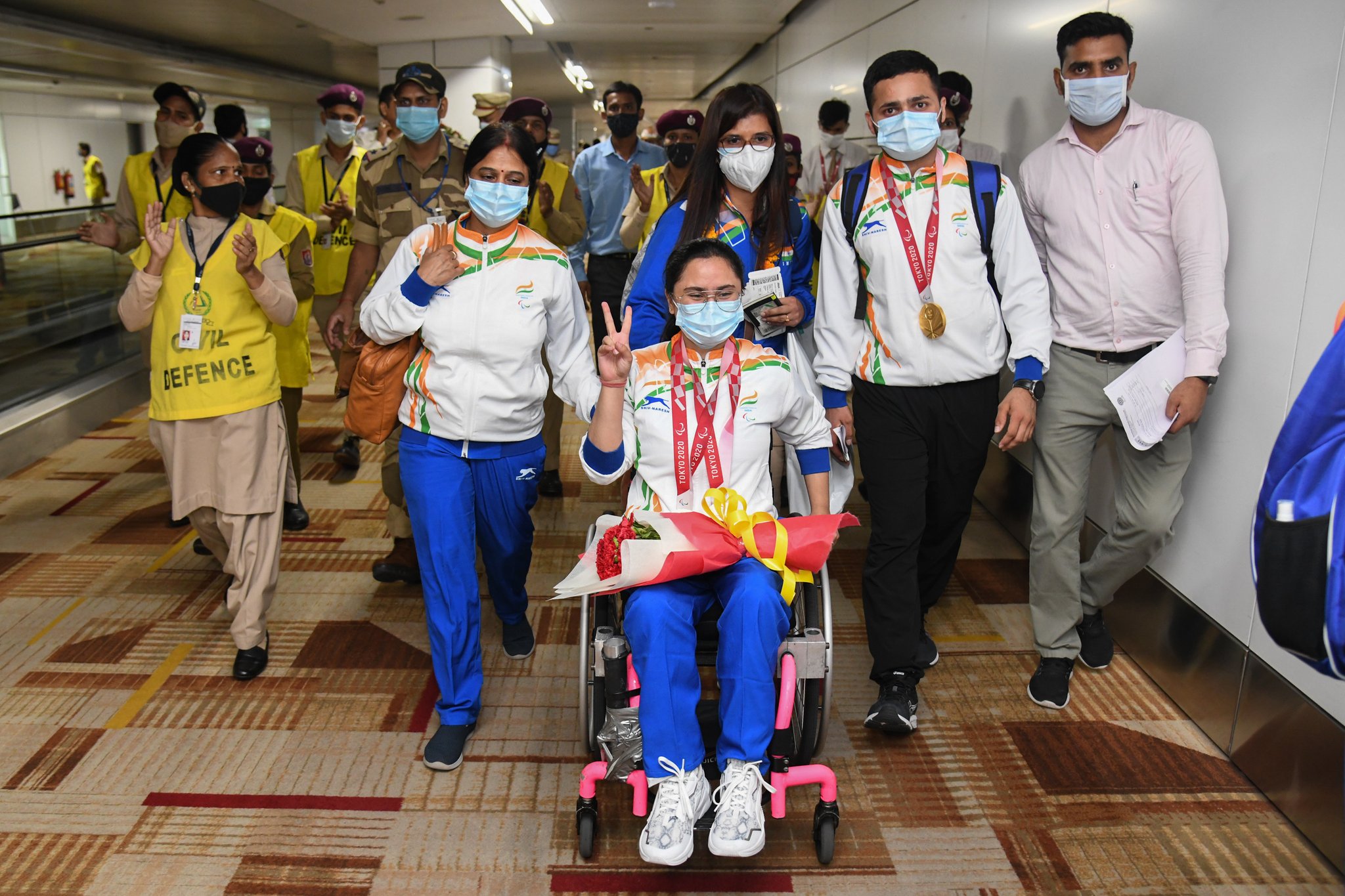 India's history-making Paralympians return to rousing reception