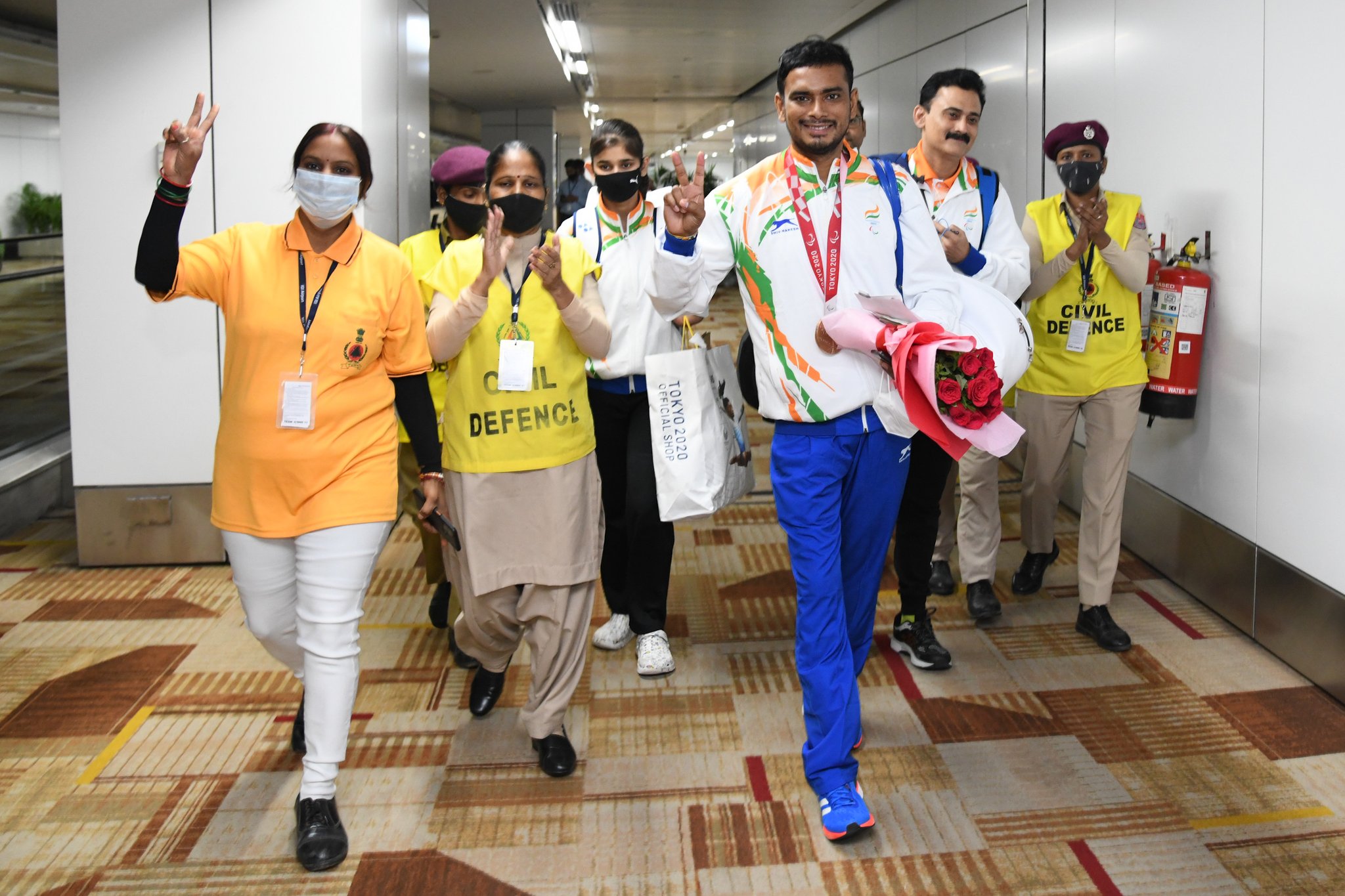 India's history-making Paralympians return to rousing reception