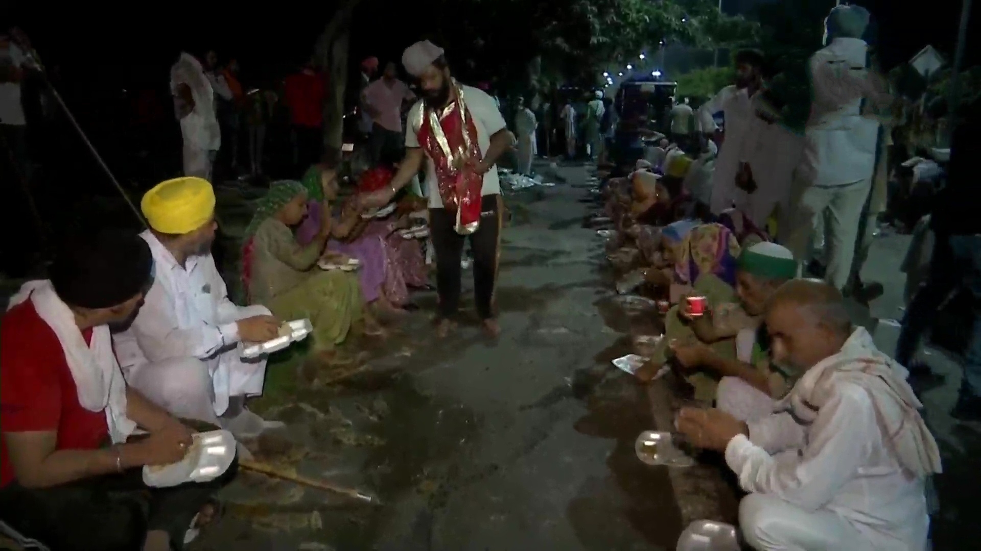 farmers protesting