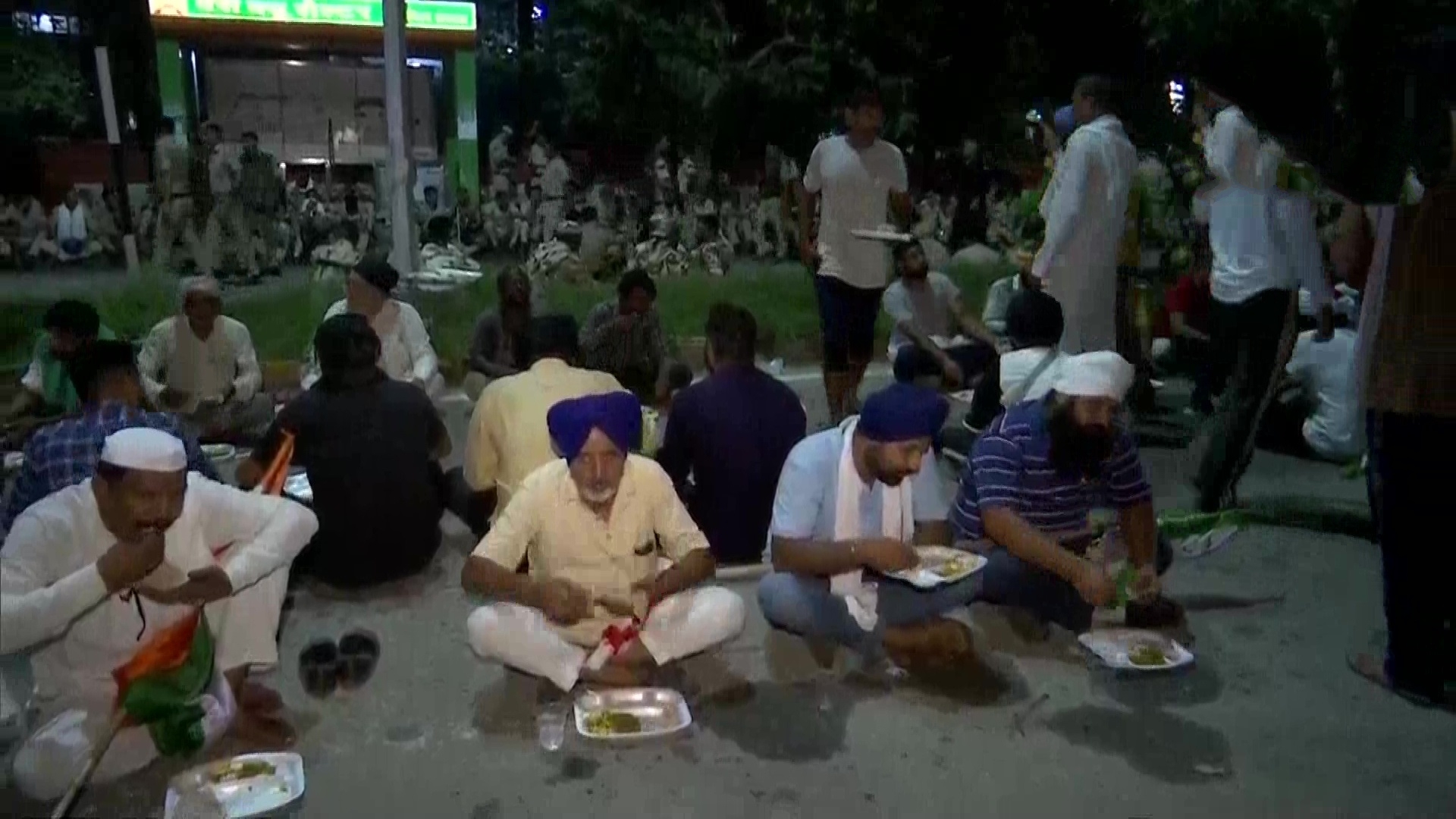 farmers protesting