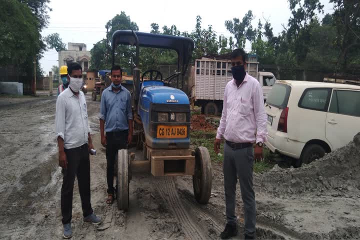 Action against Illegal sand mining