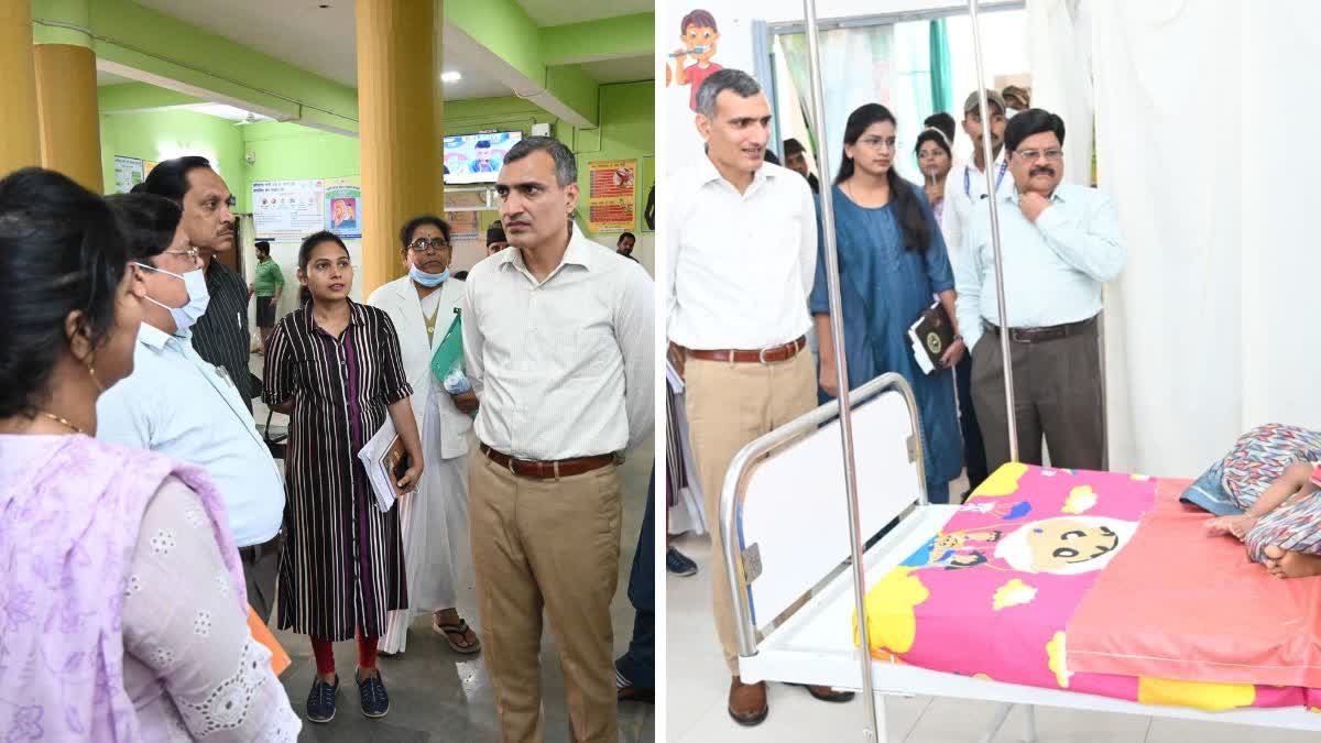 Collector surprise inspection of Bemetara district hospital