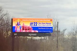 Billboards display Ram Mandir in US states