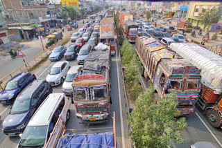 Traffic Jam on National Highway 65