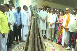 Sankranti celebrations at Visakha TDP office