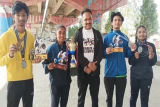 Karate players of Rajnandgaon won gold