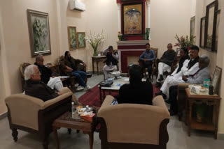 Meeting on seat sharing in Delhi