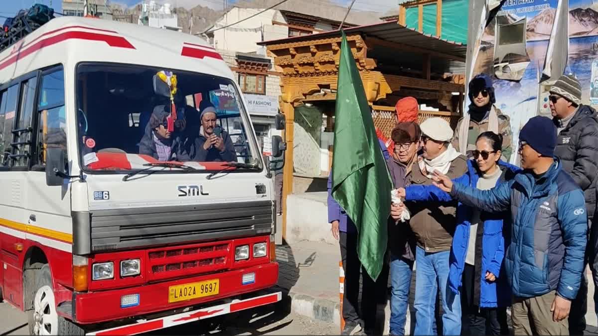 First Batch of Chadar Trek 2025 Flagged Off in Leh