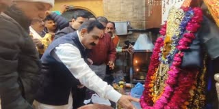 NAROTTAM MISHRA AT SHANI TEMPLE MORENA