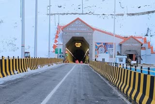 A view of Z-Morh tunnel portal at Sonamarg, Kashmir