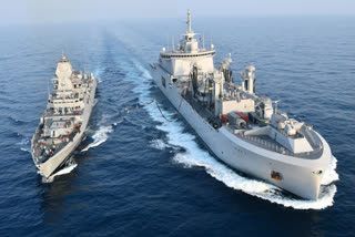 CSG Charles de Gaulle Conducts Air-Sea Manoeuvres With The Indian Navy