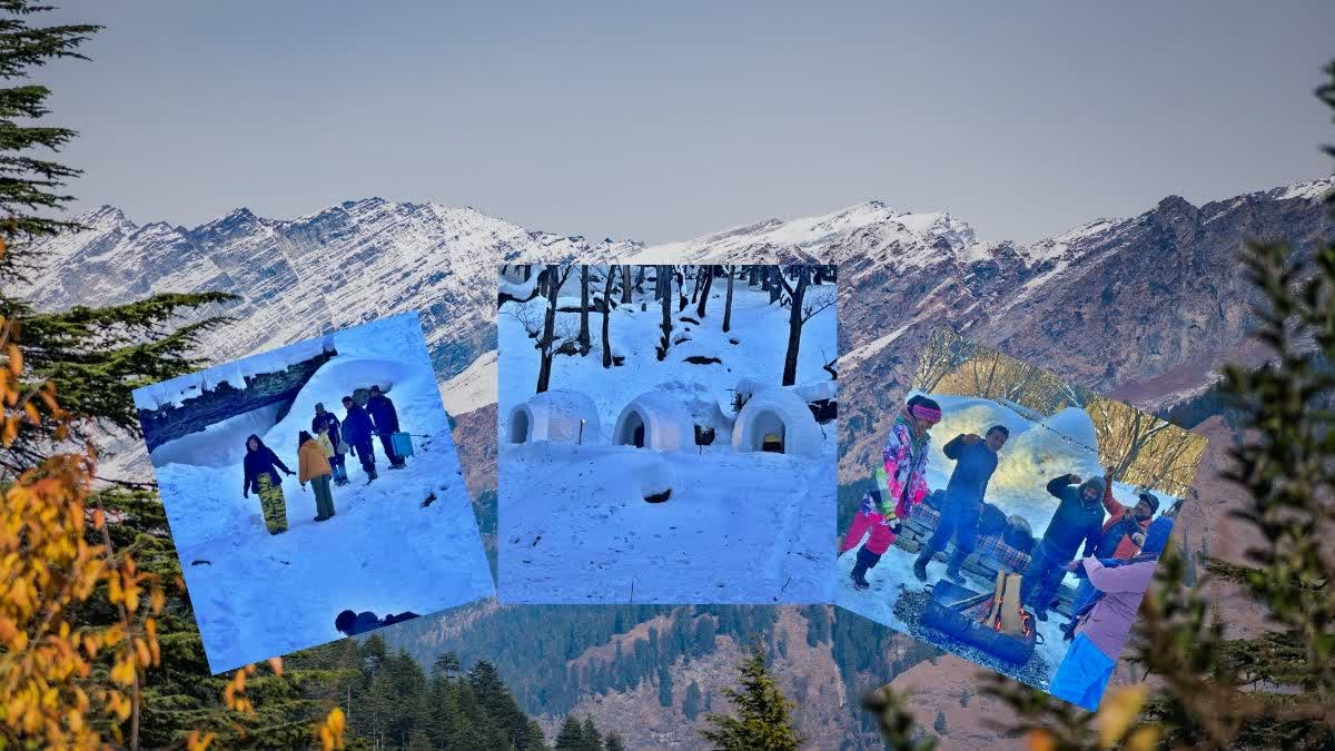 Igloo in Manali Seathan Igloo house Hampta Pass Manali Snowfall And Igloo House in Hamta