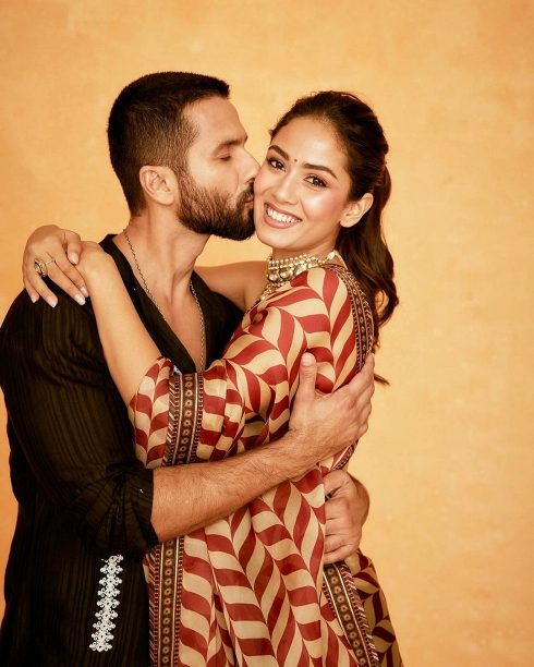 Shahid Kapoor with his wife Mira Rajput