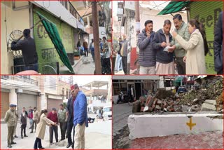 Action on Encroachment in Solan Tank Road