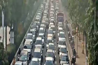 As thousands of farmers embarked on the 'Delhi Chalo' march towards the national capital, traffic in Delhi-NCR came to a standstill after police heightened security on the borders.