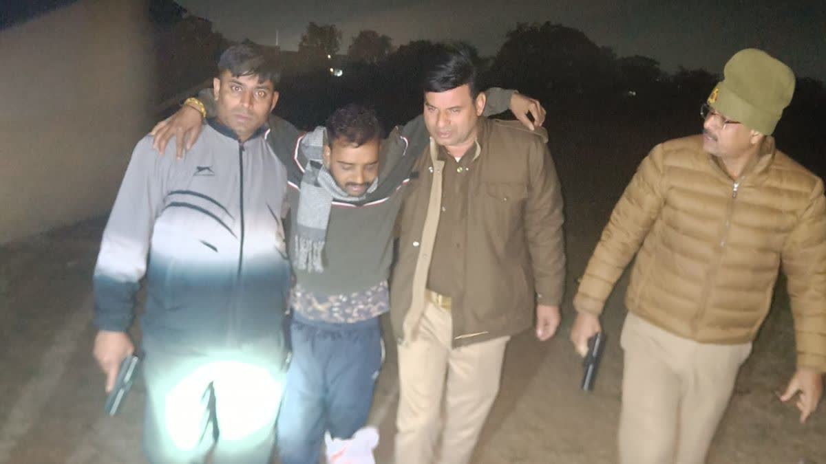 पुलिस मुठभेड़ में बदमाश को किया गिरफ्तार