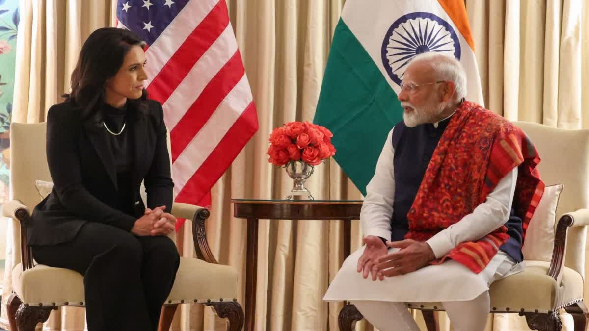 PM MODI MEETS TULSI GABBARD